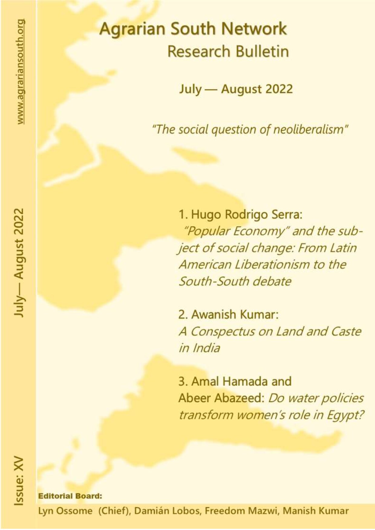 ASNRB No. 15: July-Aug 2022 - The Social Question of Neoliberalism