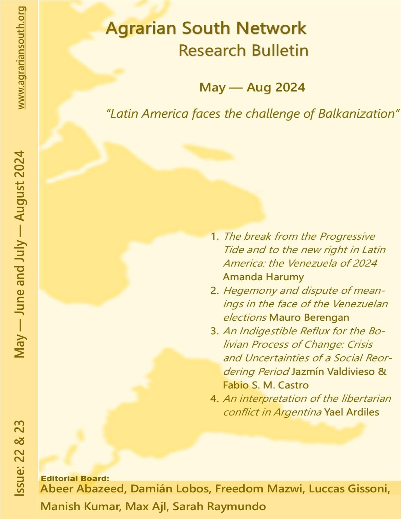 ASNRB No. 22 & 23 - May-Aug. 2024: Latin America faces the challenge of Balkanization