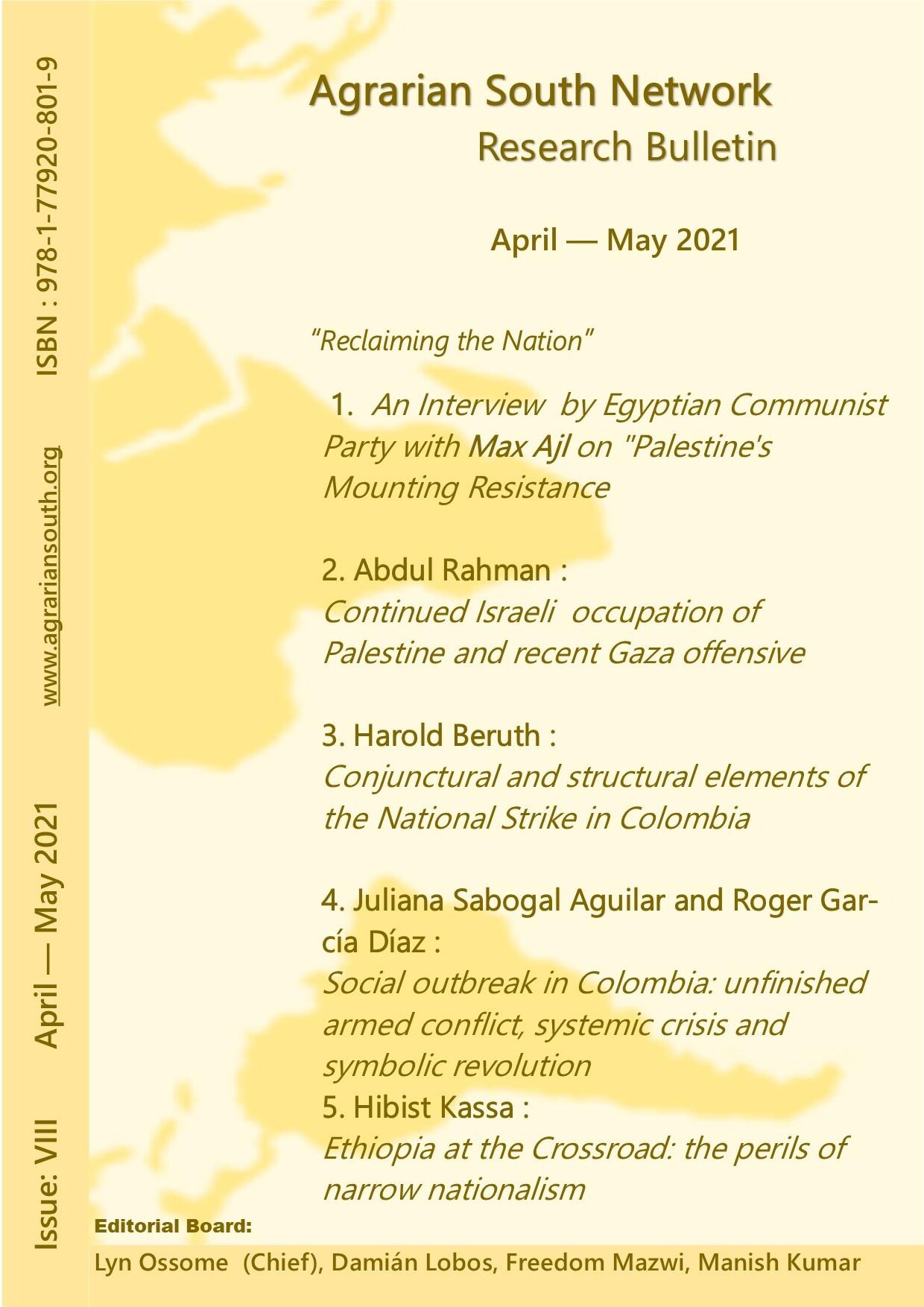 ASNRB No. 8 - April-May 2021: Reclaiming the Nation