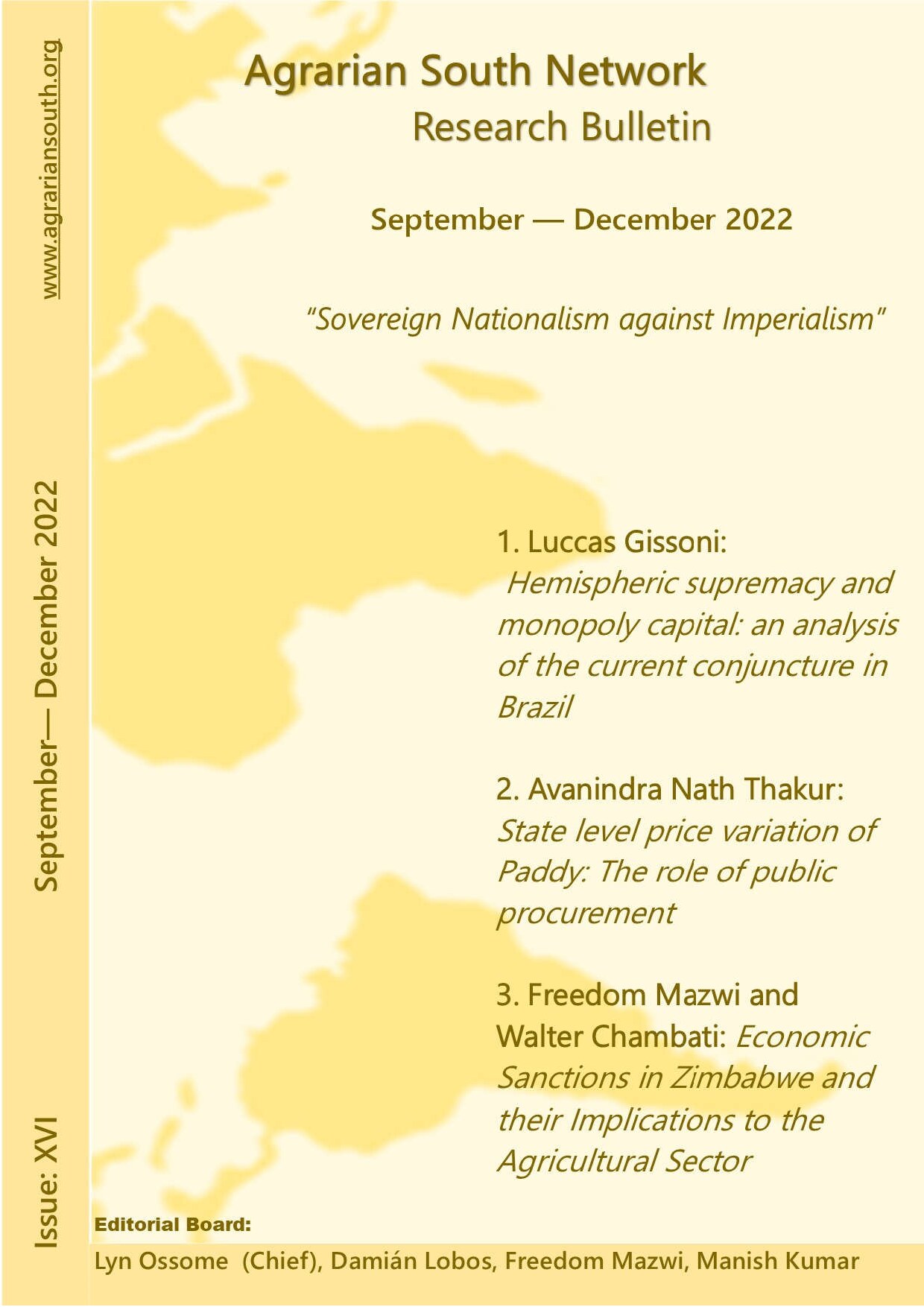 ASNRB No. 16 - Sep-Dec 2022: Sovereign Nationalism against Imperialism